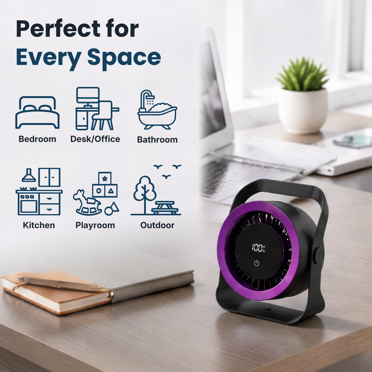 Desk Fan - HomeBreeez™ (Portable)